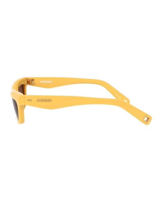 Jacquemus Yellow Sunglasses