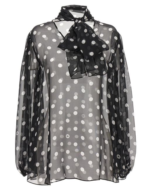 Dolce & Gabbana Black 'Mambo' Blouse