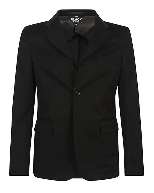 Comme des Garçons Black Single-Breasted Jacket for men