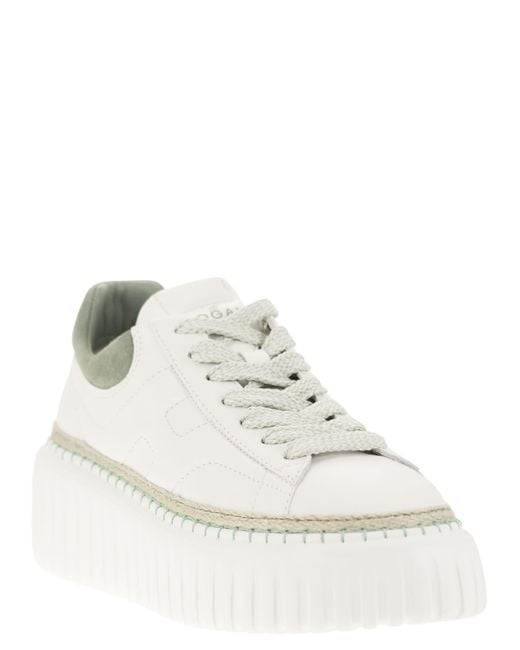 Hogan H -strepen Sneakers in het White
