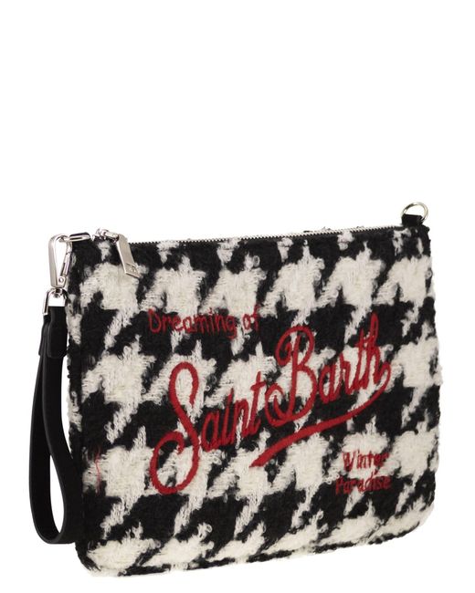 Mc2 Saint Barth Black Pochette Bag With Shoulder Strap