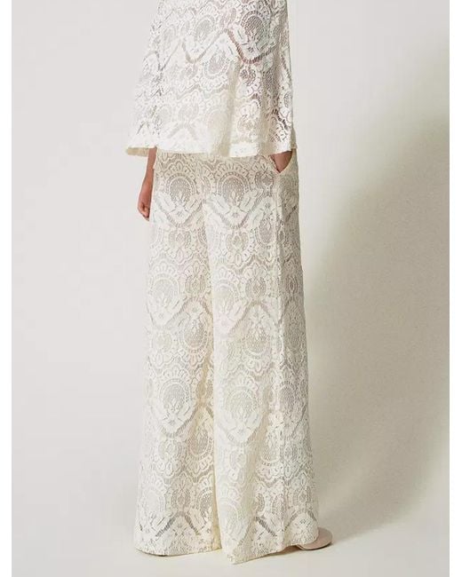Twinset White Twin -Set -Hose