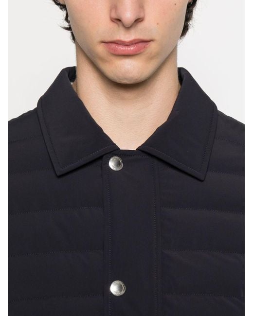 Brunello Cucinelli Blue Nylon Short Jacket