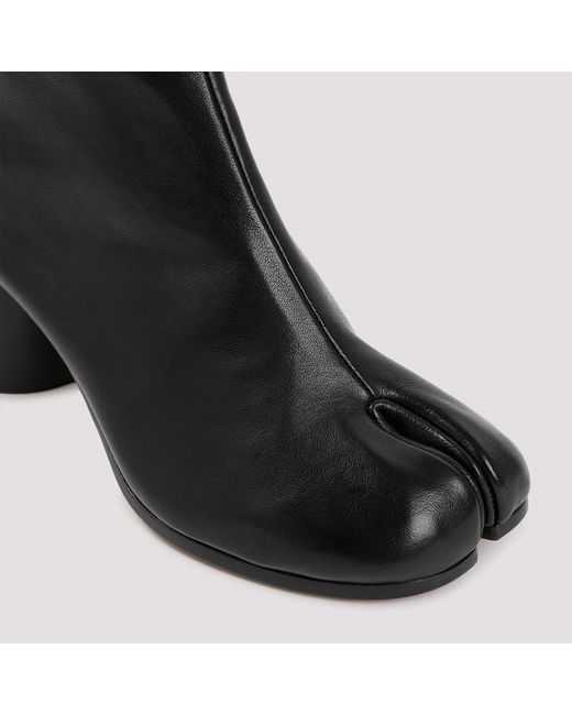 Maison Margiela Black Leather Tabi Boots