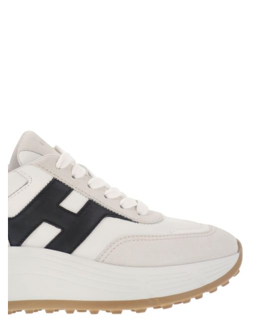 Hogan Hi Fi Trainers Met Zijde H in het White