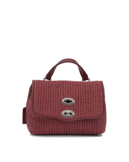 Zanellato Purple "Postina Vimini Baby" Small Hand Bag