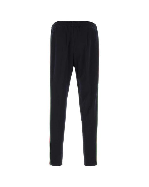 Gucci Black Midnight Polyester Blend Joggers for men