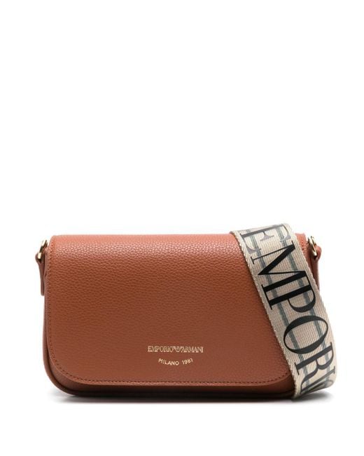 Emporio Armani Brown Myea Wallet On Chain