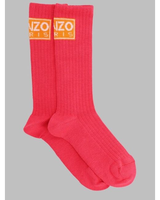 KENZO Red Paris Socks