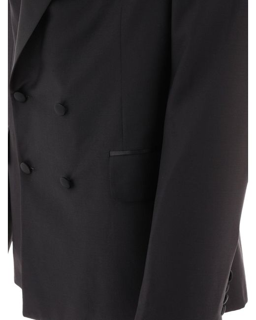 De doble pecho Blazer Bode de hombre de color Black