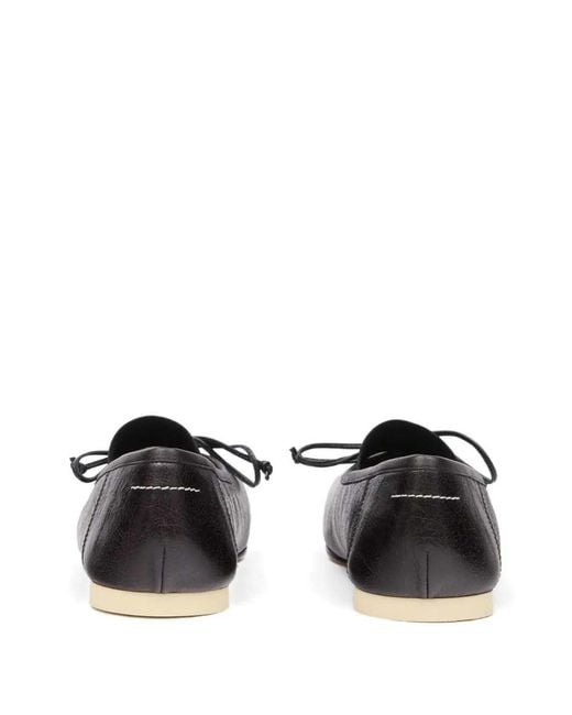 MM6 by Maison Margiela Black Ballerinas With Knot