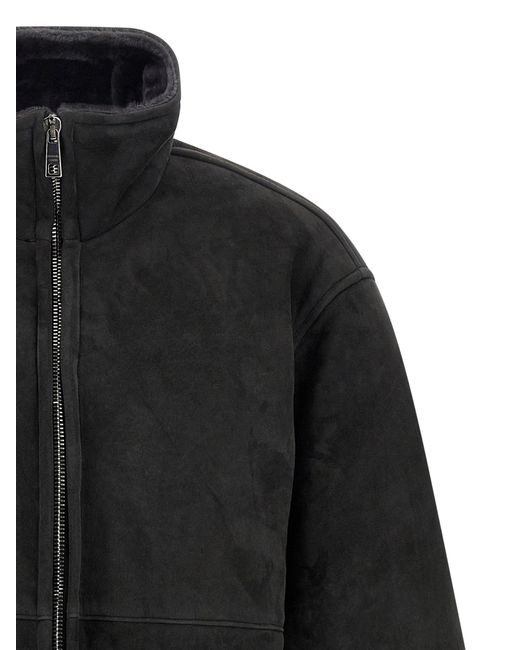 Giorgio Brato Long Sheepskin in het Black voor heren