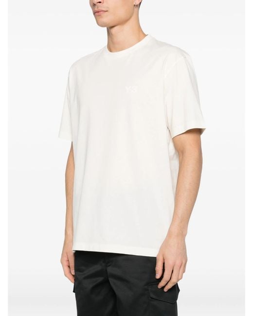Y-3 White Reg Ss Tee