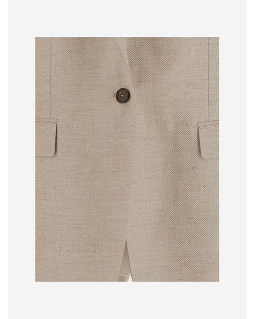 Tagliatore Natural Jacket Jadrianne Linen-Wool