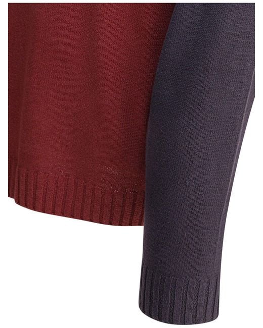 Stussy Colorblocked Raglan Crew in Red for Men | Lyst UK