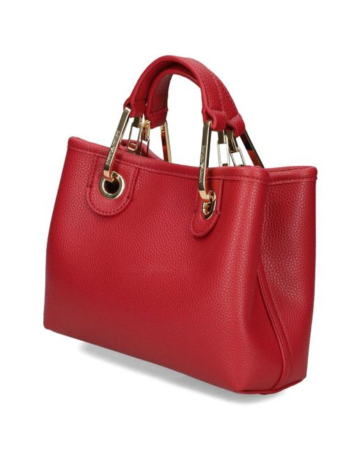 Emporio Armani Red Rote Bordeaux Taschen Mit Abnehmbarem Riemen