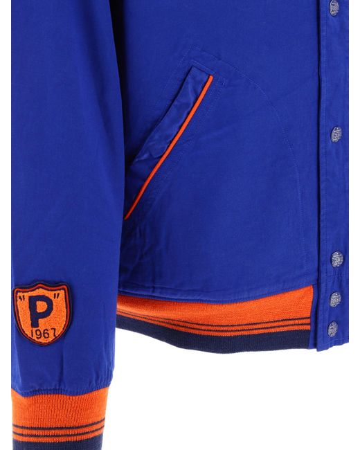 Polo Ralph Lauren Satin Bomber Jacket in het Blue voor heren