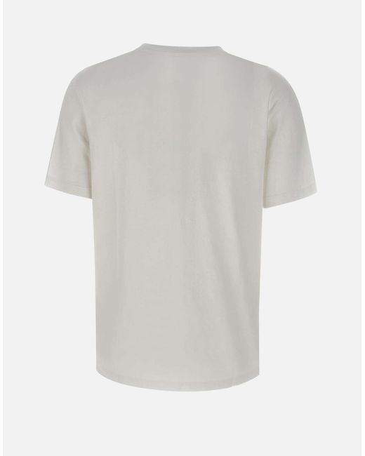 Camisa de algodón blanco con estampado del logotipo Etro de color White