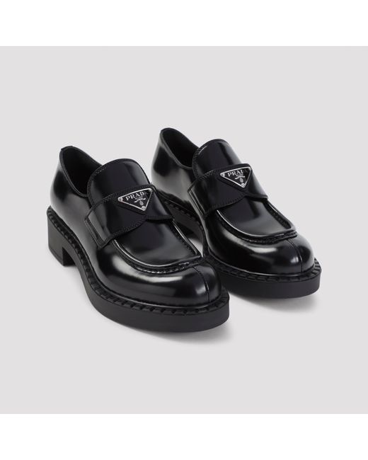 Prada Chocoladeloafer in het Black