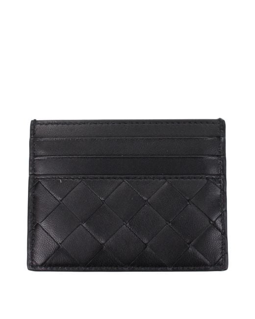 Bottega Veneta Black Leather Document Holder