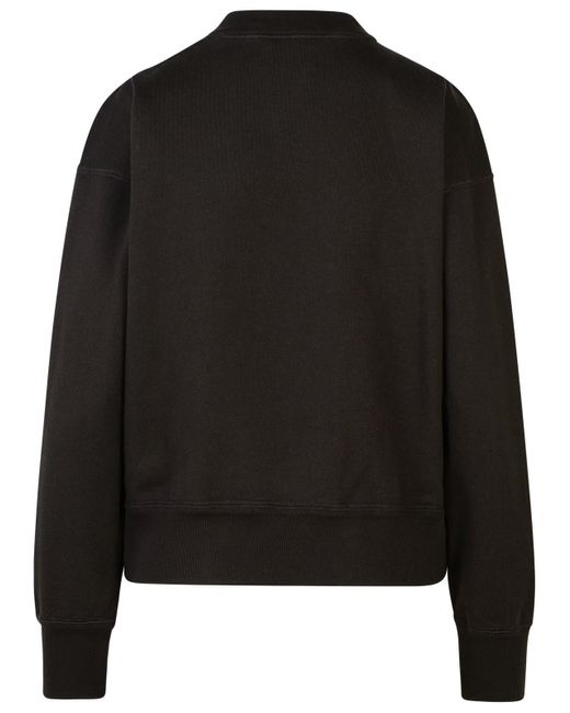 Isabel Marant Black Moby' Cotton Blend Sweatshirt