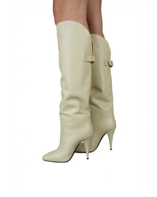 Saint Laurent Green Harper Boots
