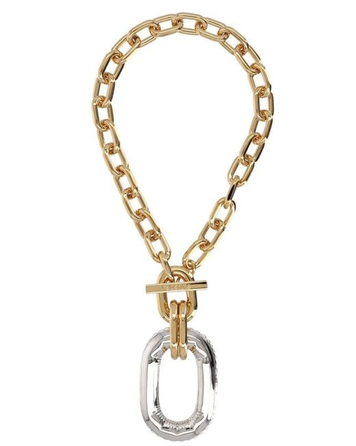 Rabanne Metallic Xl Link Statement Necklace