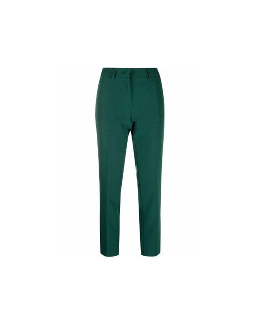 Blanca Vita Green Cropped Tailored Trousers