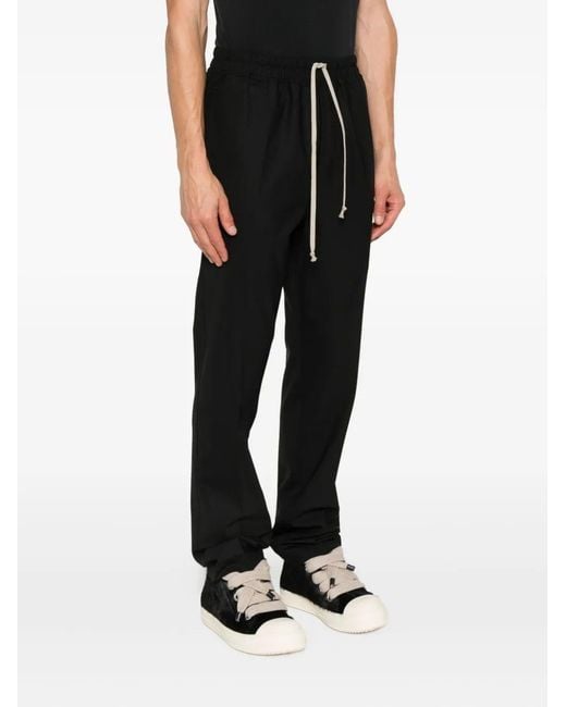 Rick Owens Black Drawstring Slim Long for men