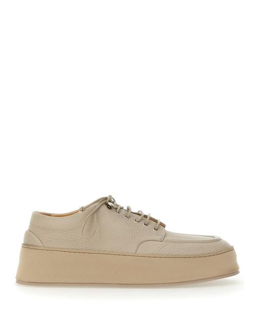Marsèll Natural Hammered Leather Cassapana Sneakers For for men