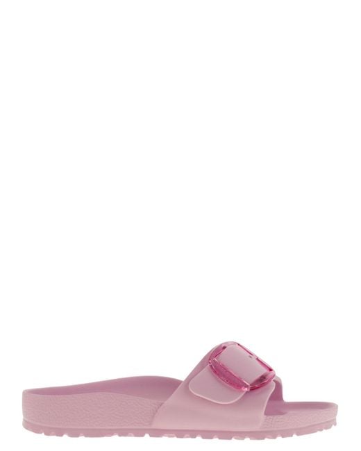 Birkenstock Pink Madrid Big Buckle Eva Slipper mit Schnalle
