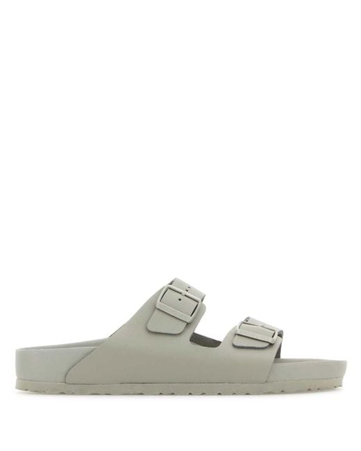 Birkenstock White Arizona Exquisite, Natural Leather Shoes