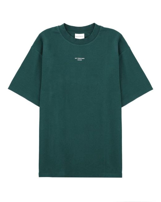 Drole de Monsieur Green Slogan T-Shirt for men