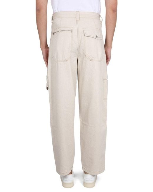 Isabel Marant Natural Mini Button-Up Pants for men