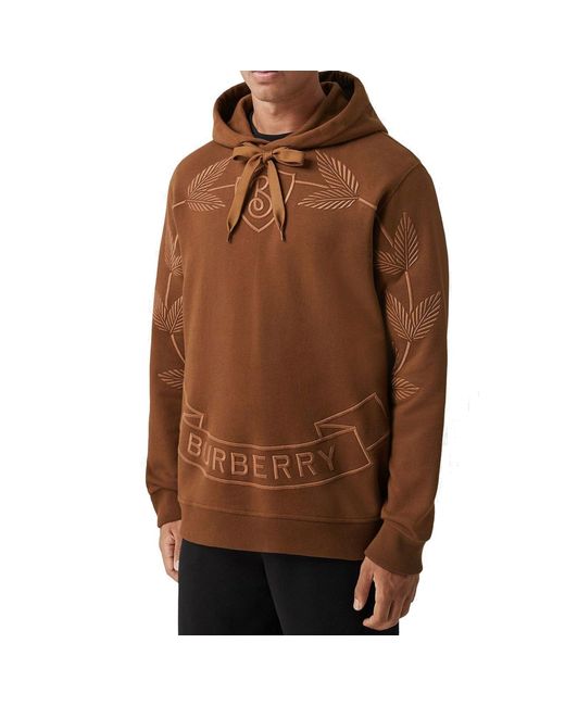Burberry Brown Haggerston Hoodie Sweatshirt for men