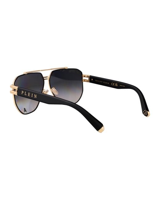 Philipp Plein Gray Sunglasses for men