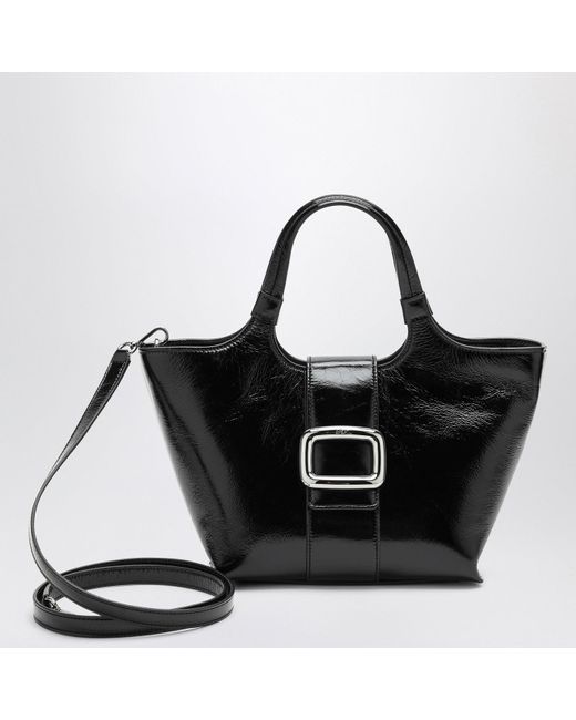 Roger Vivier Black Mini Viv' Chock Tote Bag