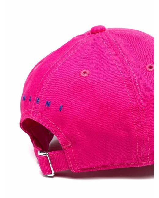 Marni Pink Hat With Logo