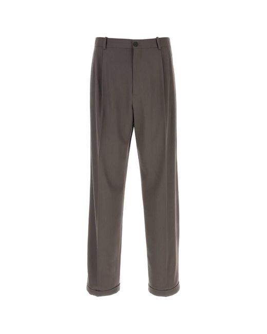 The Row Gray Brown Wool Tosca Pant for men