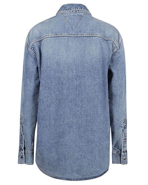 Bottega Veneta Blue Denim Cotton Shirt