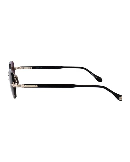 Matsuda Brown Geometrical Sunglasses M5010 Bs Blk