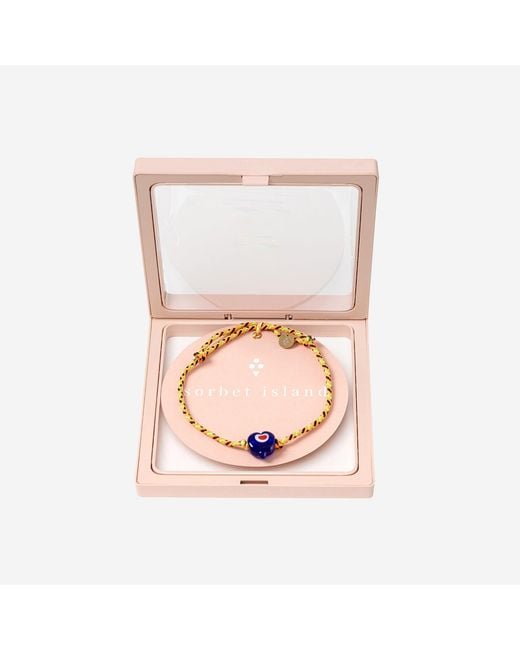Sorbet Island Metallic Guardian Bracelet With Glass Bead