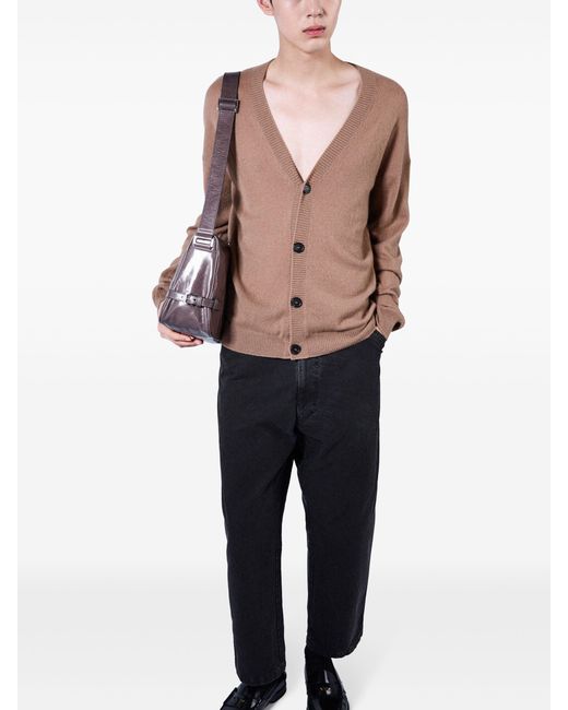 Prada Jeans mit weitem Bein und Dreieckslogo in Black für Herren