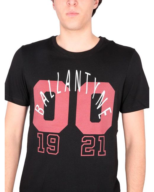 Ballantyne Black Crewneck T-Shirt for men