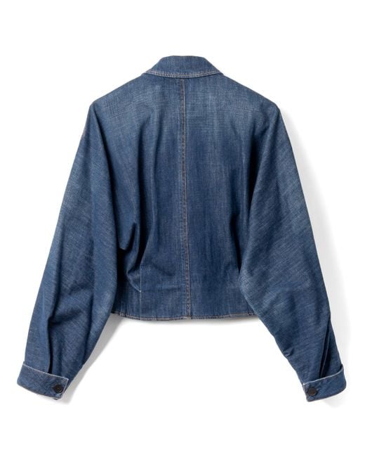 Lanvin Blue Cropped Jacket
