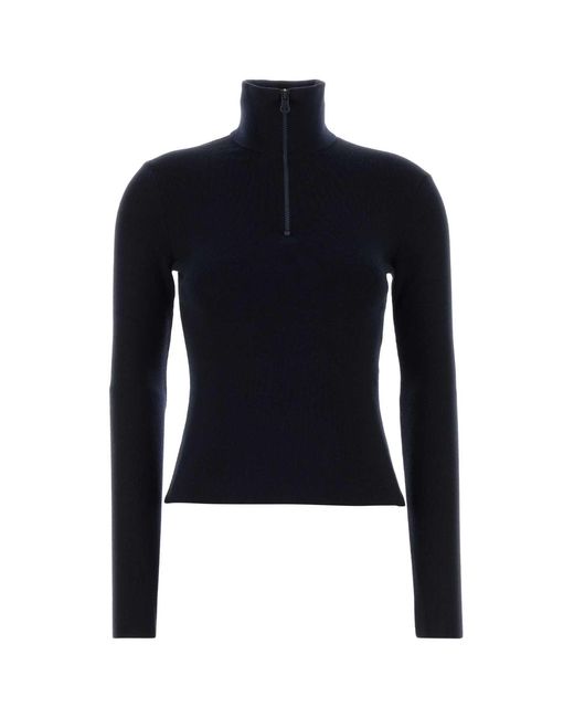 Courreges Blue Midnight Wool Sweater