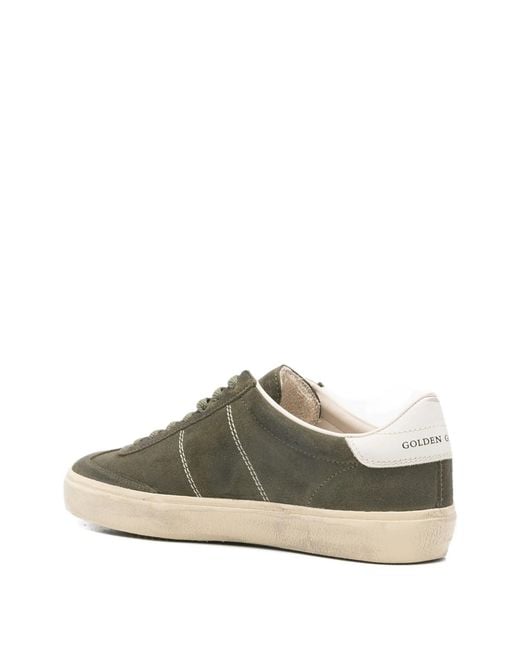 Golden Goose Deluxe Brand Green Soul-Star Suede Upper Toe And Tongue Leather Heel