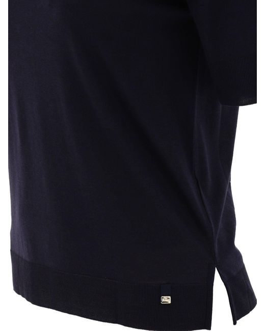 "glam tricot" t-shirt Herno en coloris Black
