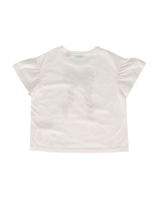 Burberry White Kid Girl T Shirts