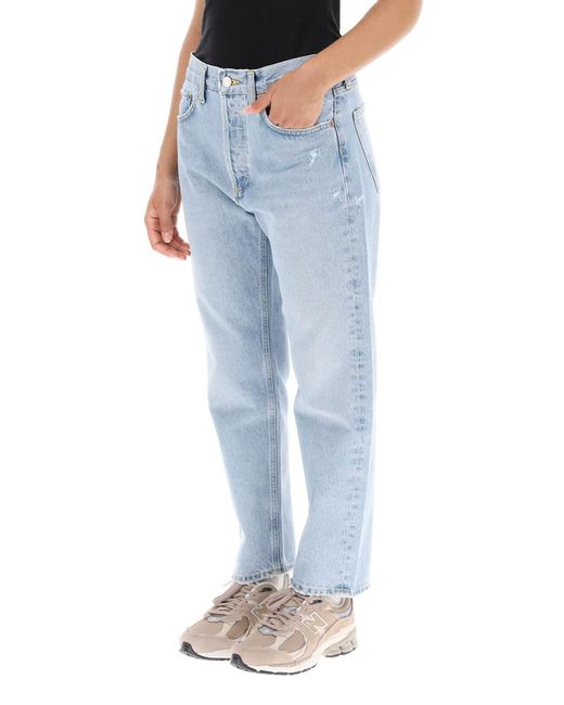 Agolde Blue 'Parker' Jeans mit leichter Wäsche